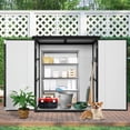 thumbnail image 1 of DAJU 5x3FT Outdoor Storage Shed Waterproof Resin Cabinet with Lockable Doors, 1 of 8