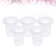 thumbnail image 4 of 10pcs Translucent Pots Slotted Mesh Soilless Culture Vegetable Net Pots Baskets Cups for Hydroponics Aquaponics Orchids, 4 of 8