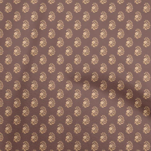 oneOone Cotton Poplin Brown Fabric Block Sewing Craft Projects Fabric Prints By Yard 56 Inch Wide-DA
