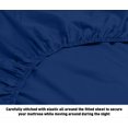 thumbnail image 3 of Hotel Luxurious, 1800 Series Super Soft Embroidery 3 PC Sheet Set (Twin Navy Blue), 3 of 4