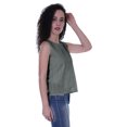 thumbnail image 4 of Moomaya Haut Sans Manches Uni pour Femmes Blouse en Schiffli Tunique Décontractée d'Été, 4 of 6