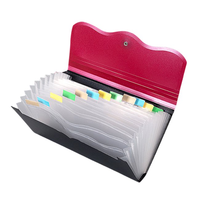 Noehoiugi Expandable B5 Accordion Receipt Folder Document Organizer Case For Bills Files Tax Records Large Capacity