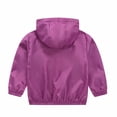 thumbnail image 4 of Posijego Toddler Kids Sun Protection Jacket Spring Summer Long Sleeve Hooded Full Zip Jackets for Outdoor, 4 of 5