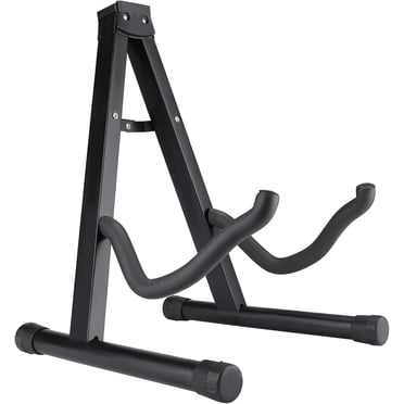 A-Frame Folding Guitar Stand for Musicians, Non-Slip Feet Guarantee Stability on Any Surface, Soft Padding Protection Ensures Your Instrument Remains Scratch-Free During Every