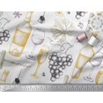 thumbnail image 3 of Soimoi Georgette Viscose Fabric Grapes,Wine Glass & Bottle Decor Fabric Printed Yard 42 Inch Wide, 3 of 3