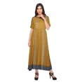 thumbnail image 4 of Moomaya Robe Kurta Imprimée Tenue d'Été Kurti pour Dames Tunique Longue Hauts pour Femmes, 4 of 5