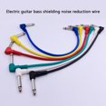 thumbnail image 4 of mmirethe 6 Pieces Effect Pedal Cable Electric Bass Cords Musical Stringed Audio Wire Line Replacement Repair Metal Connector Part 15cm 15cm, 4 of 6