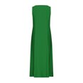 thumbnail image 4 of Jsaierl Robes d'Été pour Femmes 2024 Robe Sans Manches en Coton et Lin Robe Décontractée de Couleur Unie Robe à Col en V Coupe Ample Longues Robes, 4 of 5