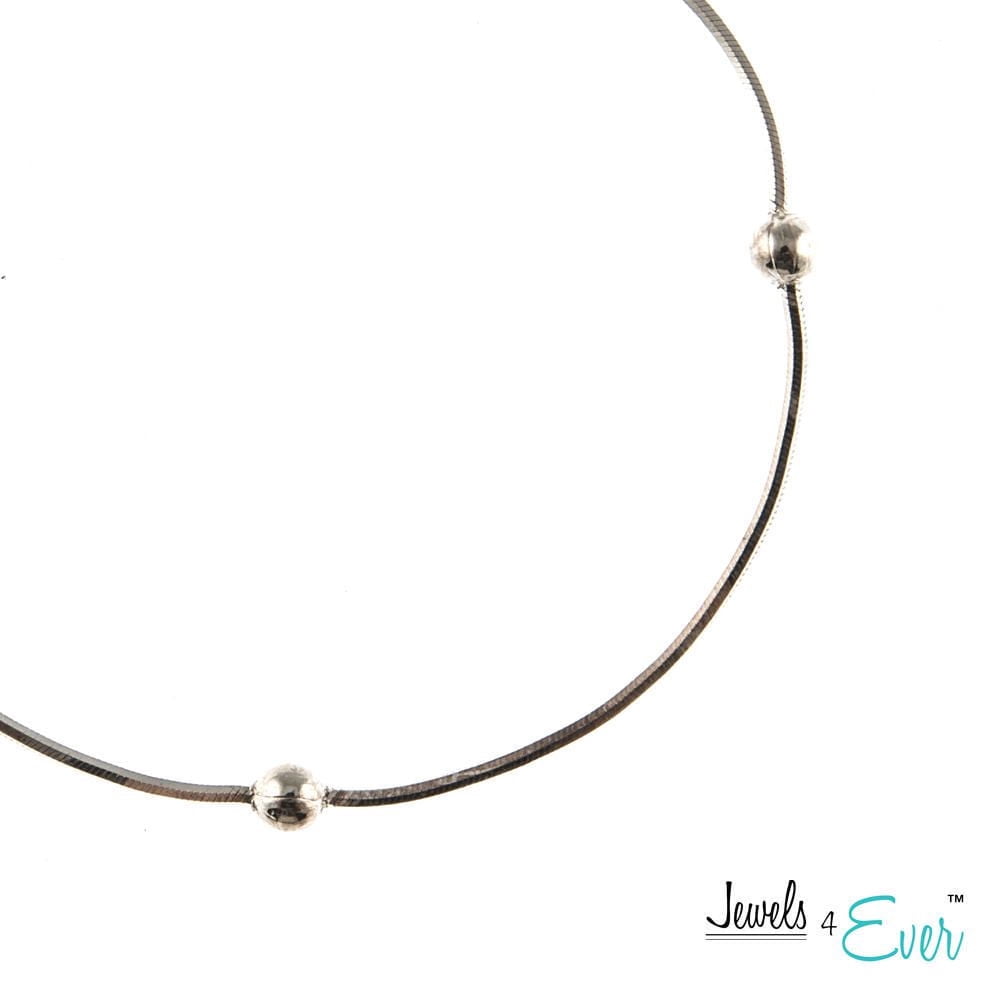 Jewels 4 Ever 7" 925 Moonlight Sparkle Sterling Silver Bracelet