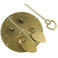 thumbnail image 1 of Retro Brass Chinese Dynasty Style Furniture Door Pull Handle Knock Lock Latch, 1 of 9
