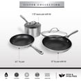 thumbnail image 3 of Granitestone 5-Piece Nonstick Silver Cookware Set Oven & Dishwasher Safe, 3 of 6