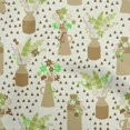 thumbnail image 1 of oneOone Viscose Chiffon Brown Fabric Floral Vase With Geometrical Craft Projects Decor Fabric Printed By The Yard 42 Inch Wide, 1 of 4