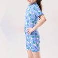 thumbnail image 4 of Pisexur Girls and Boys One Piece Rash Guard Swimsuit Kid Water Sport Short Swimsuit UPF 50+ Sun Protection Bathing Suits 1-16 Years, 4 of 5