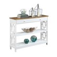 thumbnail image 3 of Pemberly Row Table Console Contemporaine à un Tiroir, Fini Bois Blanc, 3 of 7