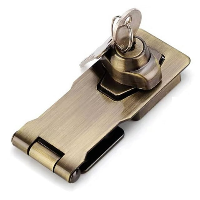 EIGTHTAIL Twist Knob Keyed Locking Hasp Padlock Set for Cabinets Security Door Van Lock