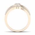 thumbnail image 4 of PVCS Strass Anneaux Ensemble pour les Femmes 2PCS Empilables Bagues de Fiançailles Mariage, 4 of 6