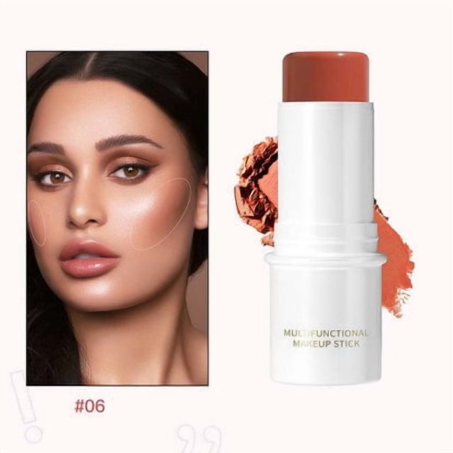 FSTDelivery Beauty & Personal Care! Matte Blush Stick Solid Multi-function Makeup Stick High Light Cosmetic Stick Concealer Nose Shadow Matte Pearl High Light Stick Makeup, Christmas Gifts for Women!