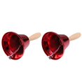 thumbnail image 2 of Chok2pcs Super Loud Christmas Hand Bells Lovely Service Hand Bells Party Props, 2 of 10