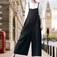 thumbnail image 3 of Combinaisons Amples en Coton Décontractées pour Femmes Combinaisons une Pièce Simples Oversize, 3 of 9