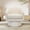 Off-white, variant on Eastvita Beige Chenille Swivel Chair with Wood Frame Storage Space for Living Room