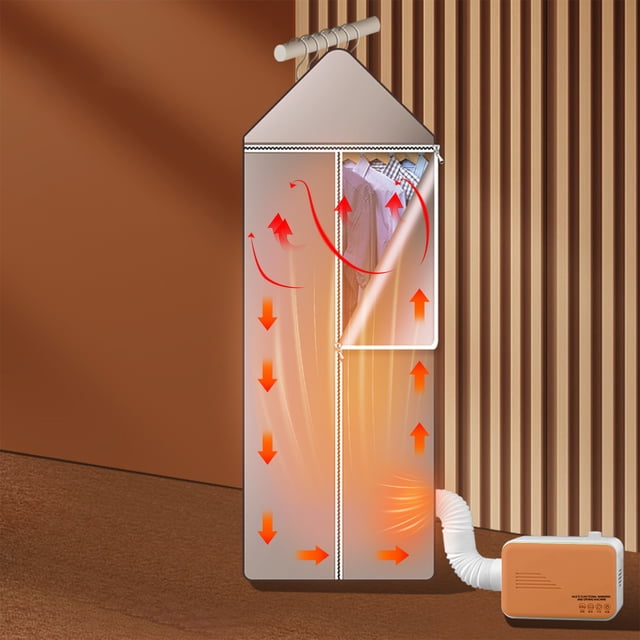Séchoir à Vêtements Portable 800 W Haute Puissance, Machine à Lessive Compacte et Pliable avec Tablette de Séchage pour Appartement et Usage Intérieur, Conception Pratique pour les Voyages et Gain de Place