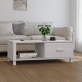 thumbnail image 1 of vidaXL Coffee Table HAMAR White 100x55x35 cm Solid Wood Pine, 1 of 5