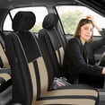 thumbnail image 3 of FH Group Universal Fit Striking Striped Cloth Car Seat Covers for Auto SUV VAN Airbag Compatible Full Set, 3 of 10