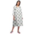 thumbnail image 2 of Moomaya Chemise de Nuit d'Allaitement en Coton Imprimée pour Femmes, 2 of 6