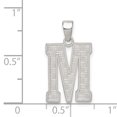 thumbnail image 4 of 925 Sterling Silver Dainty Letter M Initial Name Monogram Necklace Charm Pendant, 4 of 8