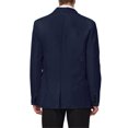 thumbnail image 3 of INSPIRE CHIC Men's Coat Slim Fit Blazer Single Breasted One Button Formal Coat S Navy Blue, 3 of 7