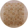 thumbnail image 1 of Ahgly Company Indoor Round Mid-Century Modern Light Brown Oriental Area Rugs, 7' Round, 1 of 6