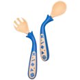 thumbnail image 2 of 1 Set Baby Utensils Spoon Fork Set with Case Bendable Training Tableware, 2 of 7