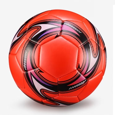 Ballon de Soccer Taille 5 Ballon de Soccer Ballon de Soccer en Pvc Équipement Sportif Taille Standard 5 Ballon de Soccer Étanche Ballon de Soccer de Campus Résistant à l'Usure pour Entraînement Compétition Rouge pour 11 Personnes