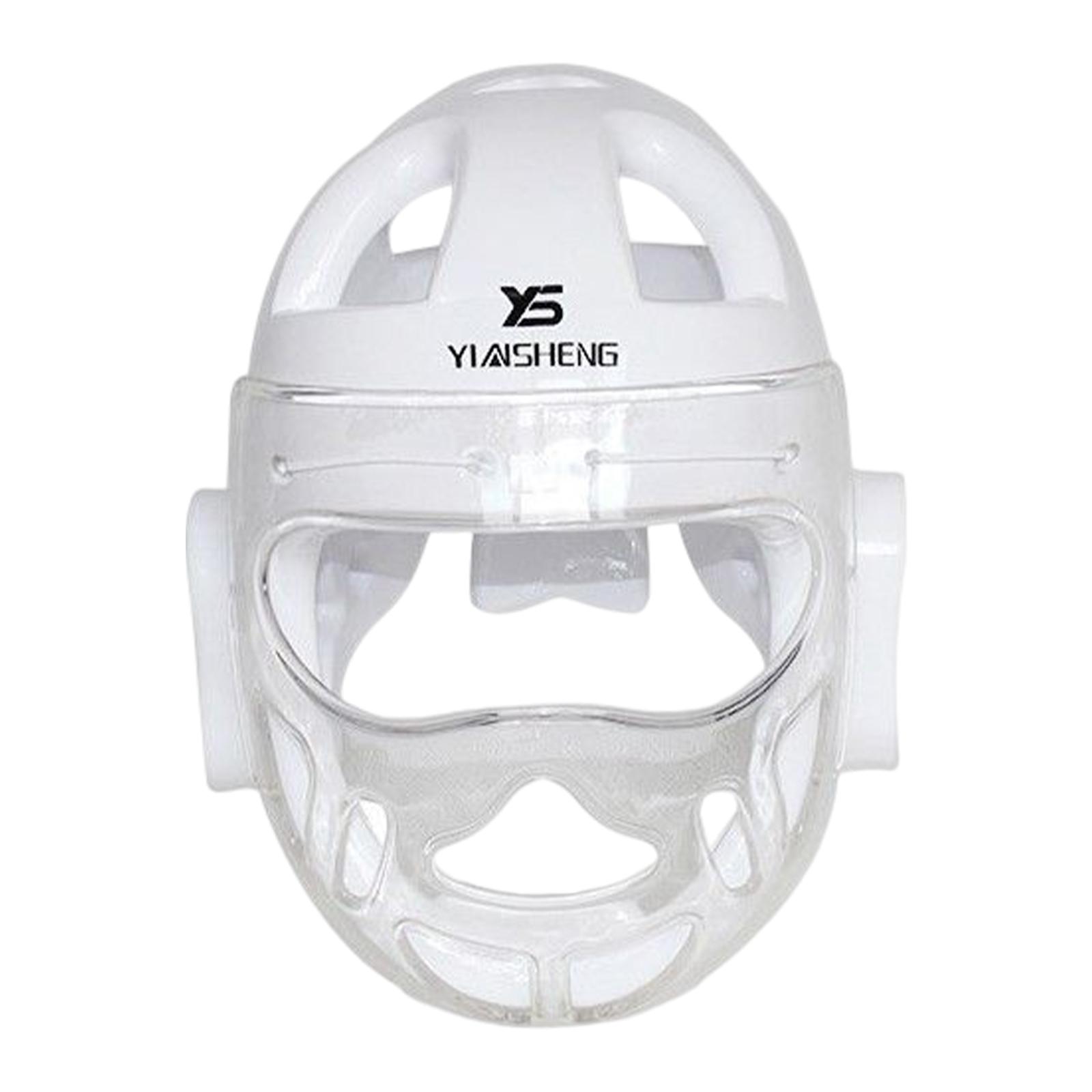 Almencla Adult Children Karate Headgear Breathable Face Head Protector MMA Martial L