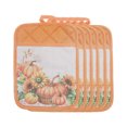 thumbnail image 3 of Maniques Avec Poche (Citrouille) - Lot De 6, 3 of 4