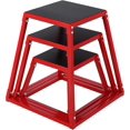 thumbnail image 1 of Ourlova 12"/18"/24" Plyometric Jump Box – Heavy Duty Steel Plyo Box with Rubber Pad, Versatile Workout Bench Training for Home Gym, Exercise Step Platform & Strength Training, 1 of 8