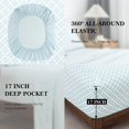 thumbnail image 4 of King Size Bed Sheets Piece Floral Pattern Sheets King Deep Pocket Sheet Grey Lotus, 4 of 8