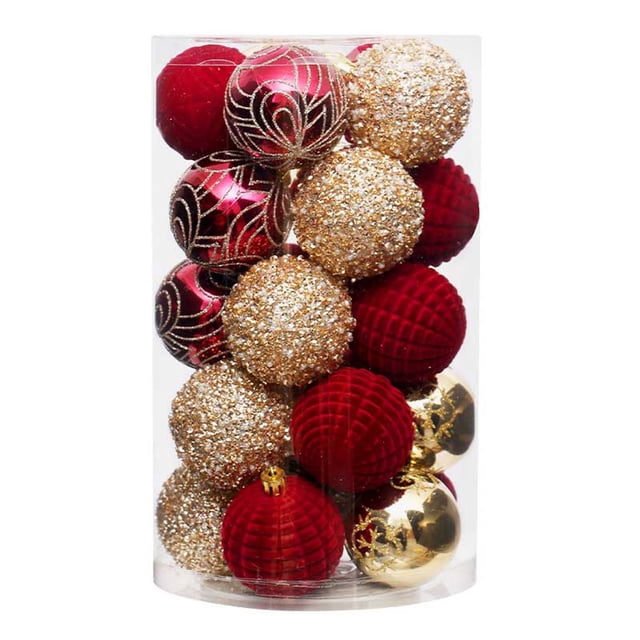Meitianfacai 25pcs Christmas Tree Ornament Pendant Party Supplies Tree Hanging Plastic
