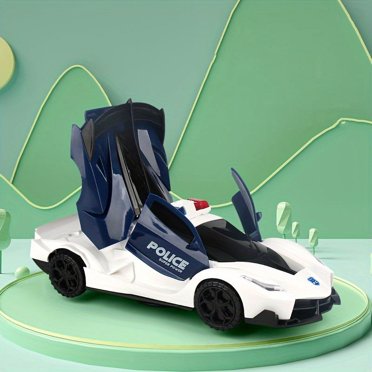 LNGOOR Police Patrol Car with Automatic Deformation And Stage Lighting - Perfect for Christmas Halloween Or Any Party!