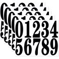 thumbnail image 1 of XINQIHANG 4 Inch Numbers Sticker, (0-9, 5 Sets) Modern Number Vinyl Waterproof Number Self Adhesive Sticker for Signs, Door, Cars, Trucks, Home, Business, Address Number (4 inch), 1 of 5