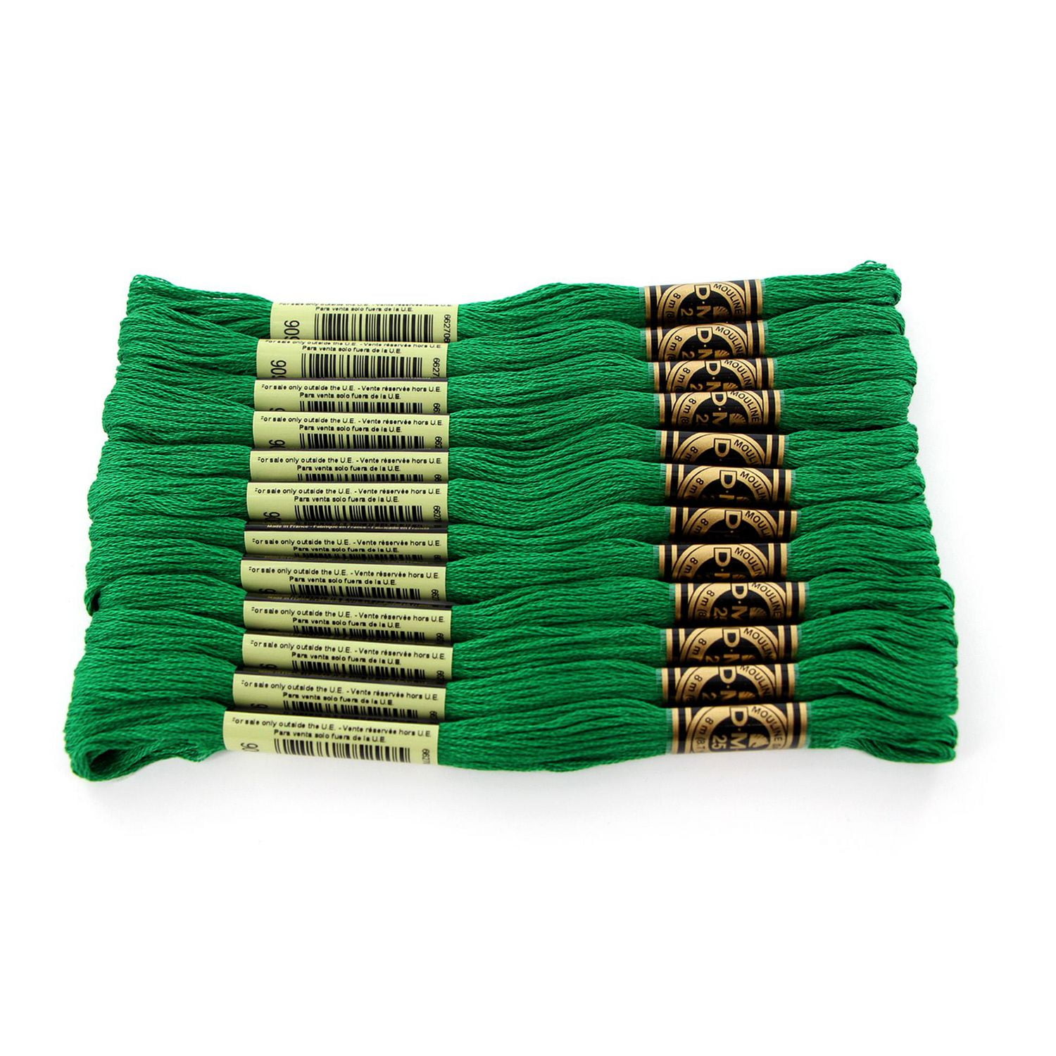 DMC à 6 brins fil à broder en coton 8 m (8.7 yd), vert