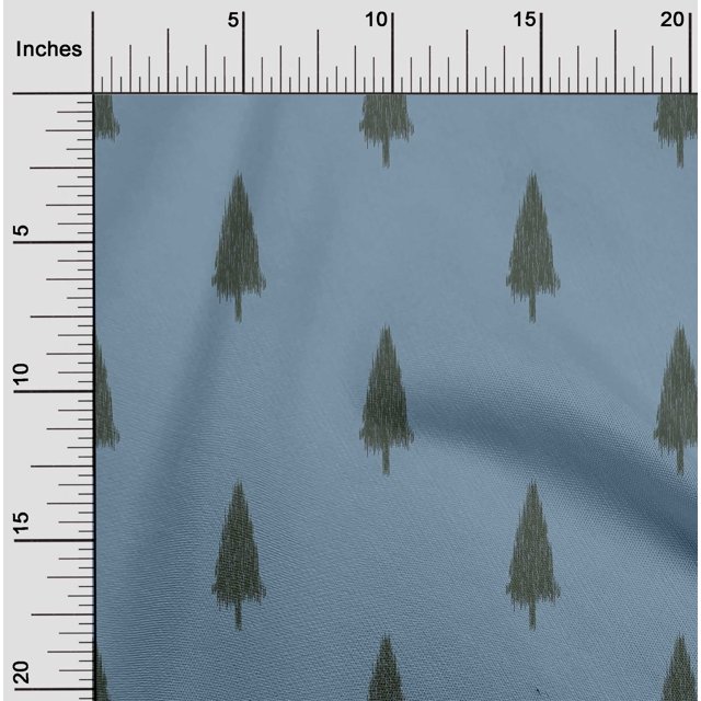 oneOone Cotton Silk Fabric Tree Ikat Decor Fabric Printed BTY 42 Inch Wide