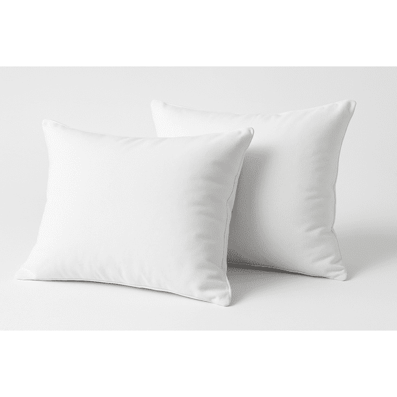 Hotel Comfort Opulent 2 Pack Feather Pillows - 250 Thread Count 100% Cotton Cover - Queen