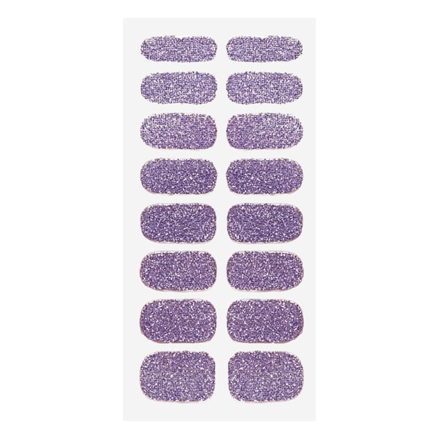 Birdeem 16 Small Nail Art Stickers Solid Color Glossy Nail Stickers
