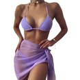 thumbnail image 1 of EYIIYE Jupe Paréo pour Femmes, Jupe Portefeuille de Plage Transparente Tout-Aller pour la Natation, 1 of 5