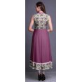 thumbnail image 4 of Bimba Kurtis Indiennes Florales Magenta Foncé pour Femmes, Anarkali Prête à Porter Unie, Robe Imprimée Kurti Indienne Petite, 4 of 6