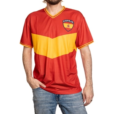 Spain T-Shirt de Jour de Match Sublimé de Soccer Mondial