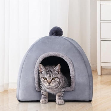 Meitianfacai Dog & Cat Portable House for Indoor Outdoor,Cozy Soft Pet House for Small Medium Dogs and Cats, Cat Dog House Cat Puppy Shelter 13.8"×13.8"×10.6"(M)
