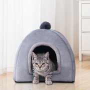 EGNMCR Winter Warm Pet Tent Use Thickened Small Dog Comfortable And Warm Pet Home Cat Bed