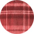 thumbnail image 1 of Ahgly Company Tapis Rond Lavable en Machine Intérieur Transitionnel Rouge, 3 Pieds Rond, 1 of 7
